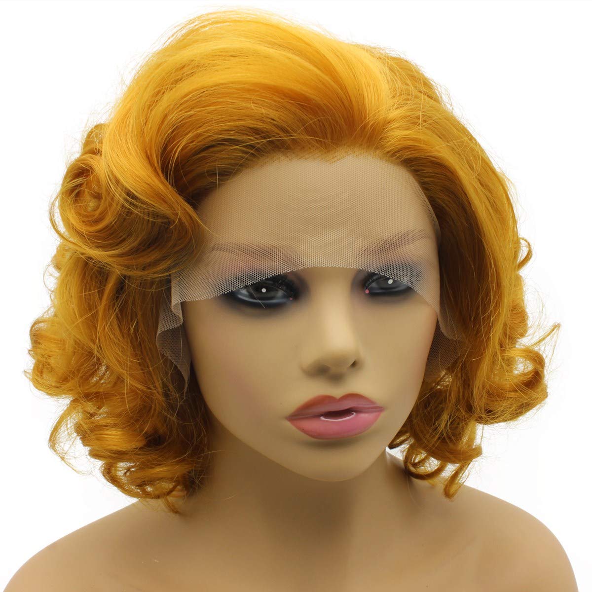 Golden short wig  KF82426