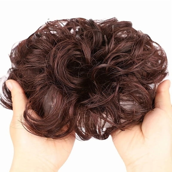 Short Curly Hair Replacement Block for Women - Volume Boosting Hairpiece for Thinning Hair