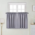 thumbnail image 1 of Short Curtain Valance, Waffle Weave Textured Valance Curtains, Waterproof Rod Pocket Half Valance Curtain for Kitchen Bathroom Cafe Living Room, 1 of 7