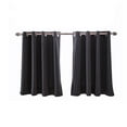 thumbnail image 1 of Short Curtains Gray Half Window Curtains for Bedroom, Privacy Curtain Tiers for Windows, Energy Saving Curtain Tiers for Bathroom Shades, Wide 36x Long 29 inches per Panel,Set of 2, 1 of 2