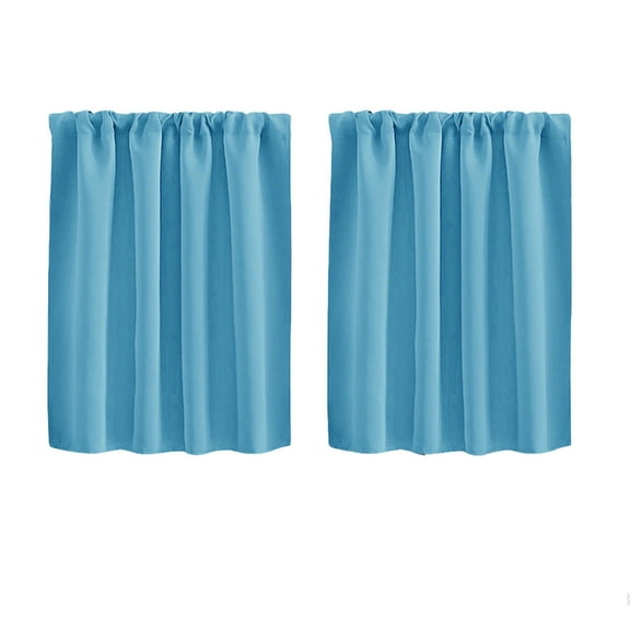 Short Curtains Half Window Curtains for Bedroom, Kitchen Curtain Tiers for Windows, Energy Saving Drapes for Bathroom Shades, Wide 30 x Long 36 inches