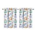 thumbnail image 1 of Short Curtains for Kitchen Maple Leaf Plaid Pumpkins Fall Festival Rustic,27.5x36in kitchen curtains fall holiday curtain, 1 of 4