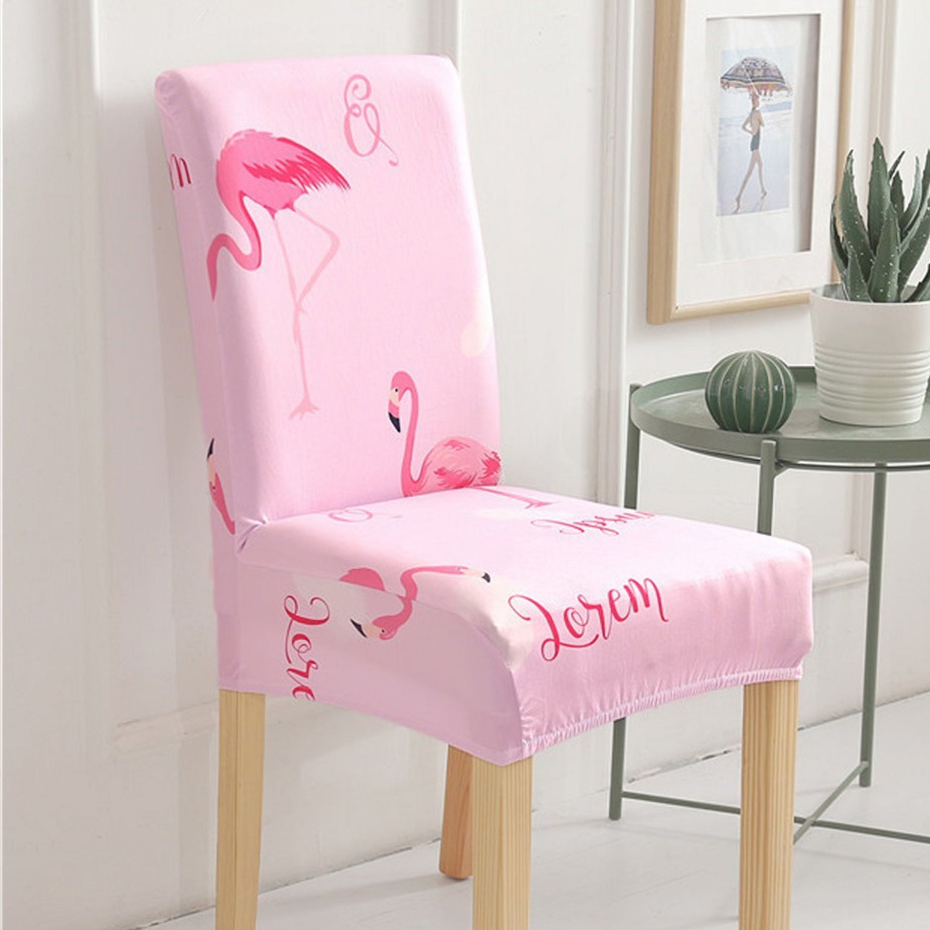 Short Dining Chair Covers Removable Washable Soft Spandex Fit Stretch Dining Chair Slip Covers