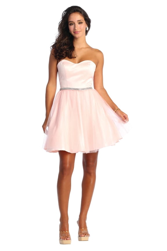 Women's May Queen Short Dresses Hoco Blush Pink 8