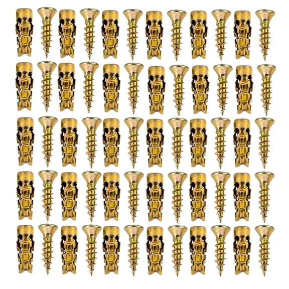 Short Expansion Screw Set for Cabinet Hinge Repair, Stripped Thread Restoration