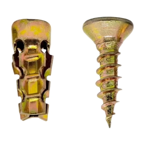 Short Expansion Screws for Stone and Tile Cabinet Hinge Installation, Cabinet Door Stripped Thread Repair Tool, Heavy Duty Partition Fasteners A