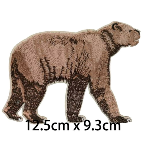 Short Faced Bear Ice Age Prehistoric Embroidered Patch Iron/Sew-On Applique