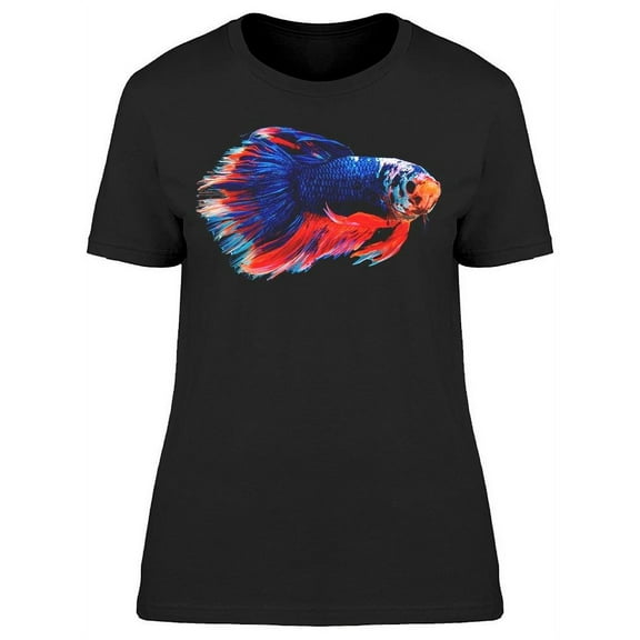 Short Fin Broad Tail Cool Betta T-Shirt Women -Image by Shutterstock, Female 3X-Large