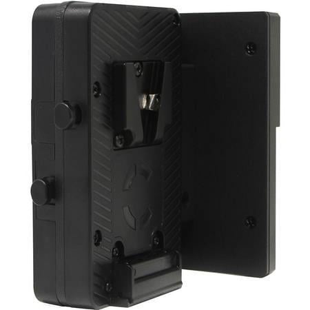 Short Form Factor Hotswap Shark-Fin Battery Adapter for Camera, V-Mount, 4x D-Taps