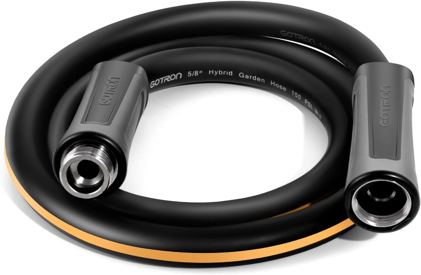 Short Garden Hose 5ft, Swivel Heavy Duty Leader Water Hose, Kink Free, Flexible and Drinking Water Pipe for RV, Outdoor, Yard, Lawn, 5ft x 5/8", Female to Male, Sprayer Nozzle not Included