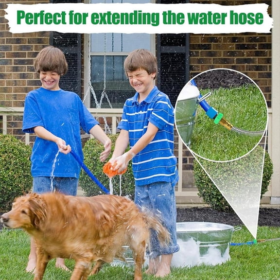 Short Garden Hose, Metal Leakproof Leader Hose, 304 Stainless Steel Flexible Hose for Outdoor Garden Watering 3Ft