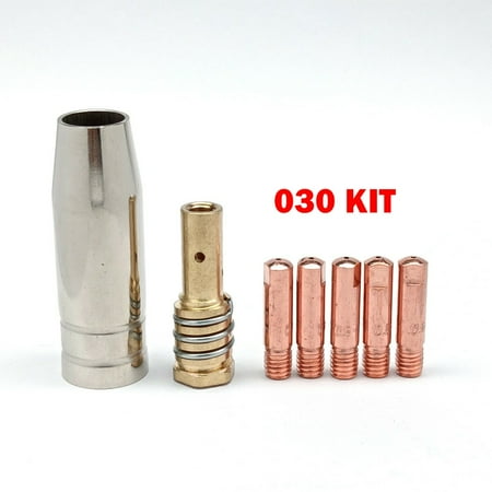 Short Gas Diffuser Contact Tip Fit Chicago Electric Harbor Freight MIG Welder