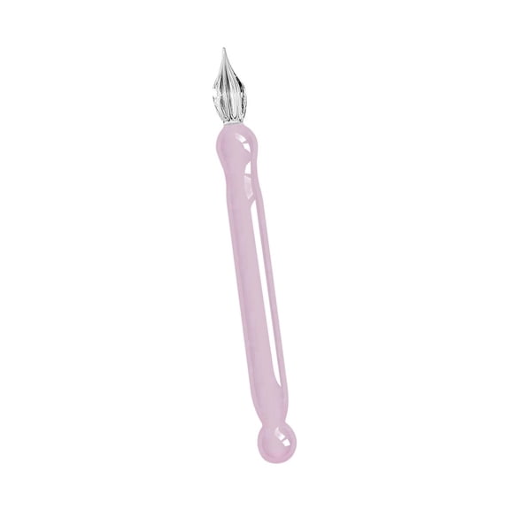 Short Glass Dip Pen Ergonomic Grip Glass Dip Pen for Beginner Artist