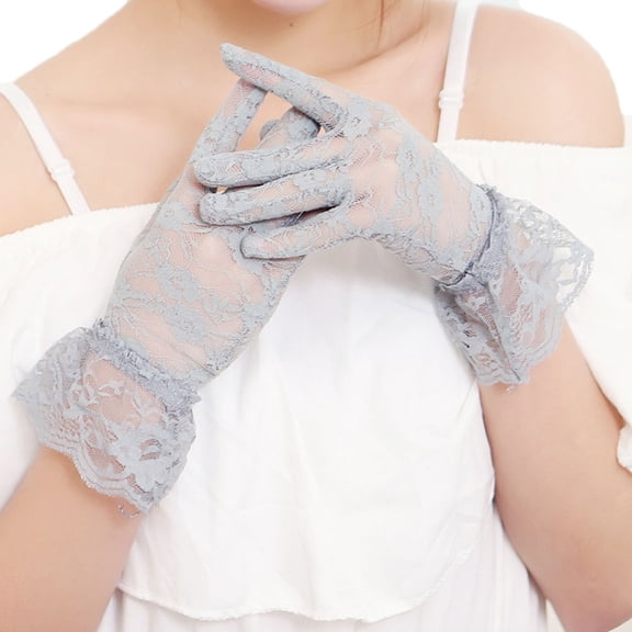 Short Gloves for Wedding Party 1920s Flapper Gloves Stretchy Bridal Accessories