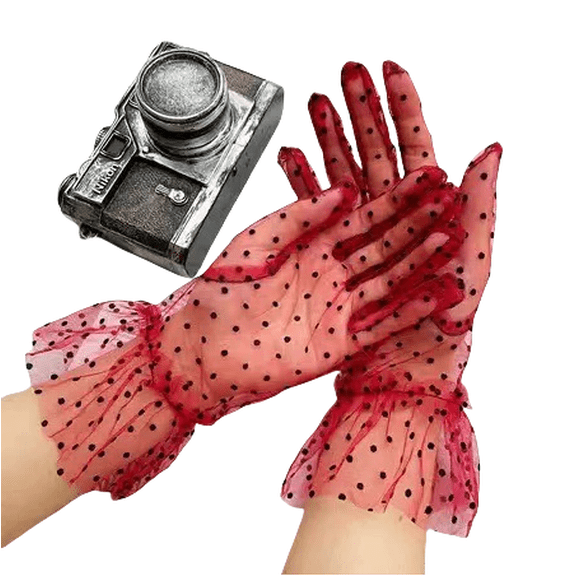 Short Gloves for Wedding Party 1920s Flapper Gloves Stretchy Bridal Accessories