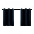 thumbnail image 1 of Short Grommet Curtains for Kitchen,Blackout Thermal Insulated Curtains for Kitchen Living Room Energy Efficient,Wide 34 x Long 24 inches Per Panel,Set of 1, 1 of 5