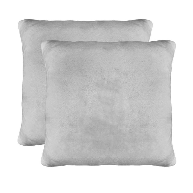 Short Hair Faux Fur Accent Pillow, Set of 2 - Walmart.com