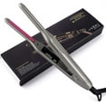 thumbnail image 1 of Short Hair Small Flat Iron, Hair Straightener and Curling Iron in one, Pencil Hair Straightener, Adjustable Temperature Straight with 1/3 inch Beard, Instant Heating, Dual Voltage, 1 of 8