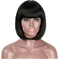 Short Hair Straight Hair Wig Female High Temperature Wire Wig For Women