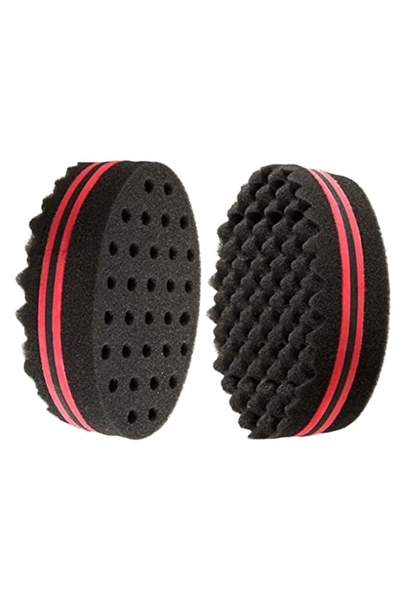 Short Hair Twist Sponge Big Holes Hair Brush Sponge Twist Wave Barber Tool For Dreads Afro Locs Twist Curl