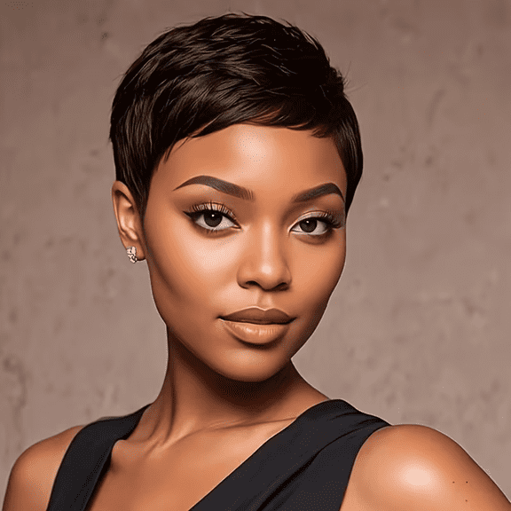 Short Hairstyle Wig for Women - Made from 150% Density Brazilian Human Hair, Featuring a Rose Net Cap Design, Easy to Put On, Ideal for Everyday Wear, Allows for Quick Hairstyle