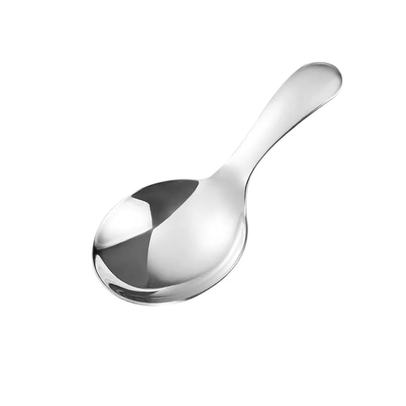 Short Handle Spoons,1 Pcs Short Handle Mini Scoops,Cute Tasting Spoons,Small Dessert Scoops for Canisters, Stainless Steel Mini Salt Spoons for Salt Sugar Condiments Coffee Tea Dessert(Silver)