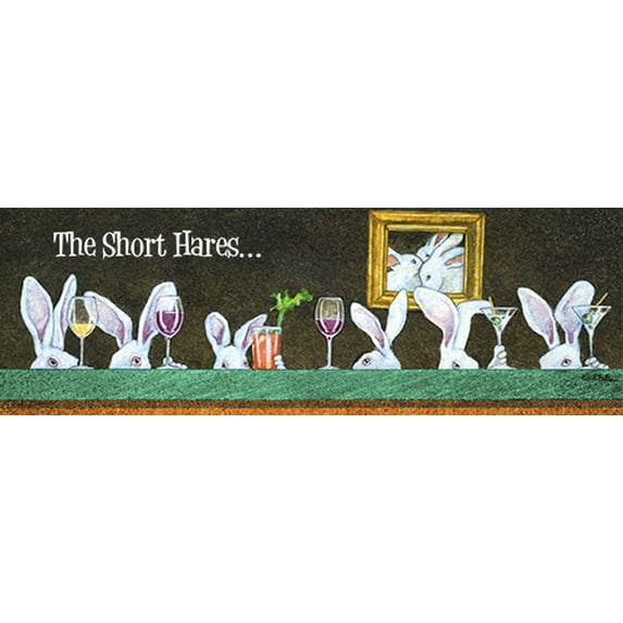 Short Hares Novelty Sign | Indoor/Outdoor | Funny Home Décor for Garages, Living Rooms, Bedroom, Offices | SignMission personalized gift Wall Plaque Decoration