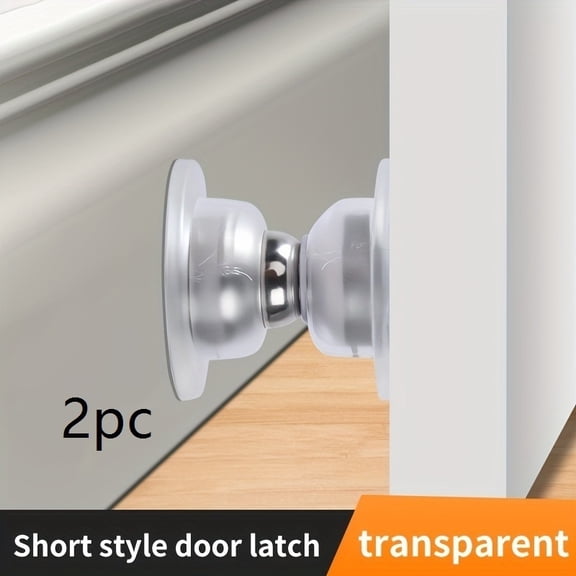 Short Hole-Free Magnetic Silicone Door Wedge Latch - Silent Anti-Collision Solution for Home Safety