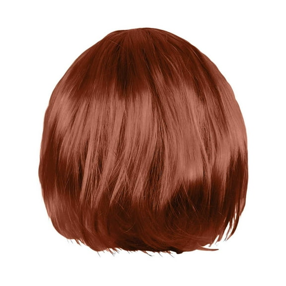 Short Human Hair Wig For Women Party Decoration 30cm Length