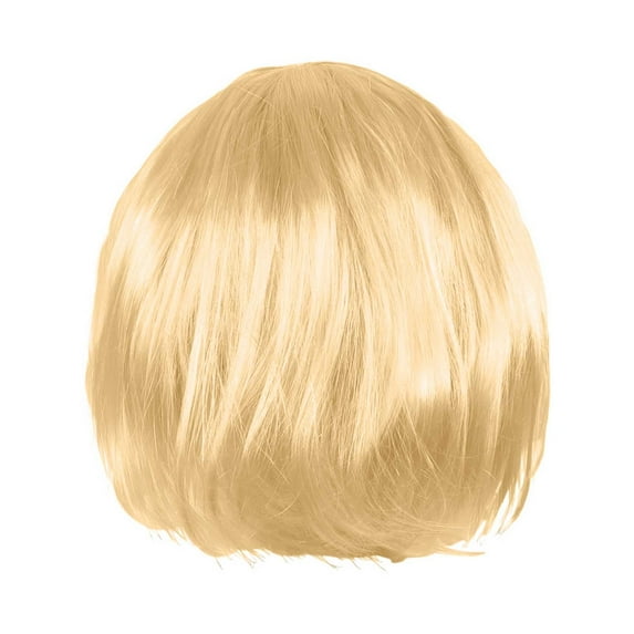 Short Human Hair Wig for Women Party Carnival Decoration 30cm