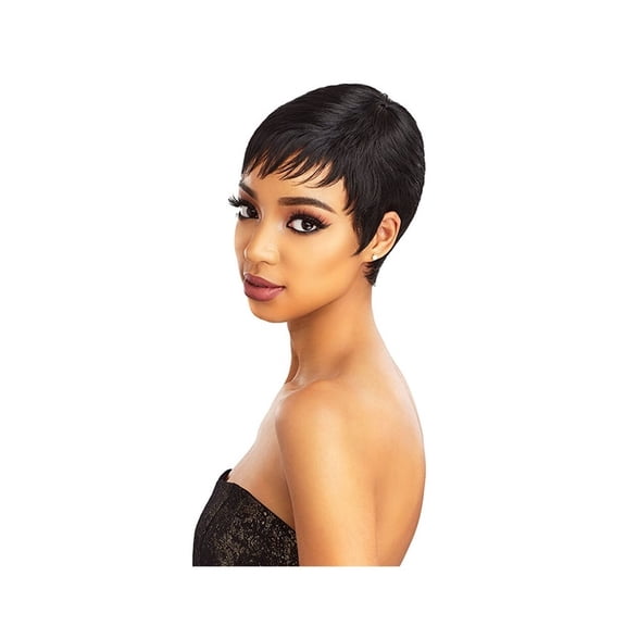 Short Human Hair Wigs for Women Short Human Hair Wig Red Full Machine Wigs with Bangs