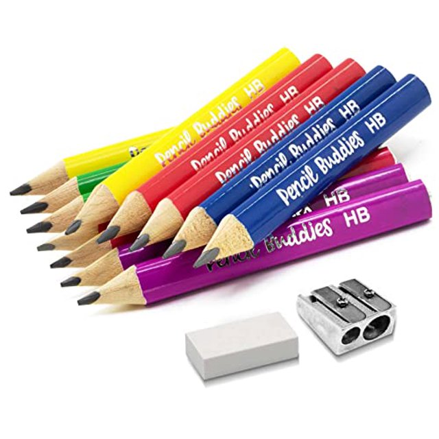 Short Jumbo Kids Pencils for Preschoolers, Kindergarten, Toddlers