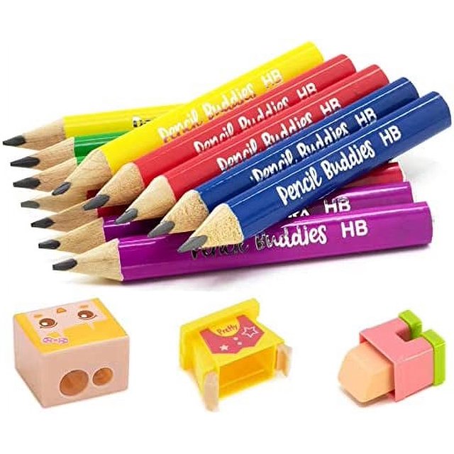 Short Jumbo Pencils for Kids, Preschoolers, Kindergarten, Toddlers
