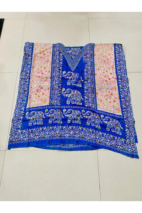 Pack of 2 Short-Kaftan-dress-Hippy-Boho-Maxi-Plus-Size-Women-Caftan-Night-Gown-Tunic-Dress