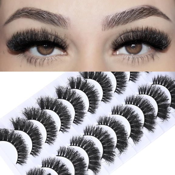 Short Lashes Fluffy Wispy Eyelashes Natural Mink Curly Lash that Looks Like Extensions 16mm Dramatic Russian Cat Eye Lashes Pack Small Curled Pestañas