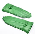 thumbnail image 1 of Short Leather Gloves Cashmere Lined for Winter Cycling Gloves Driving Gloves, 1 of 4