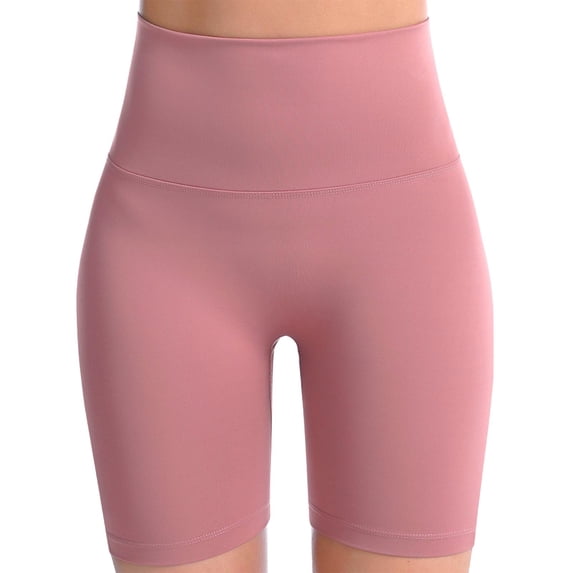 Short Leggings for Women Cycling Legging Shorts with Pockets Workout Tights Running Shorts Gym Elastic Waist Yoga Pants High Waisted Hot Pants Soft Long Briefs for Under Dresses