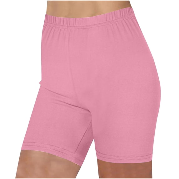 Short Leggings for Women Cycling Legging Shorts Workout Tights High Waisted Running Shorts Gym Elastic Waist Yoga Pants Elastic Waist Hot Pants Soft Long Briefs for Under Dresses