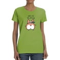 thumbnail image 1 of Short Legs Big Attitude Corgi T-Shirt Women -Image by Shutterstock, Female x-Large, 1 of 4