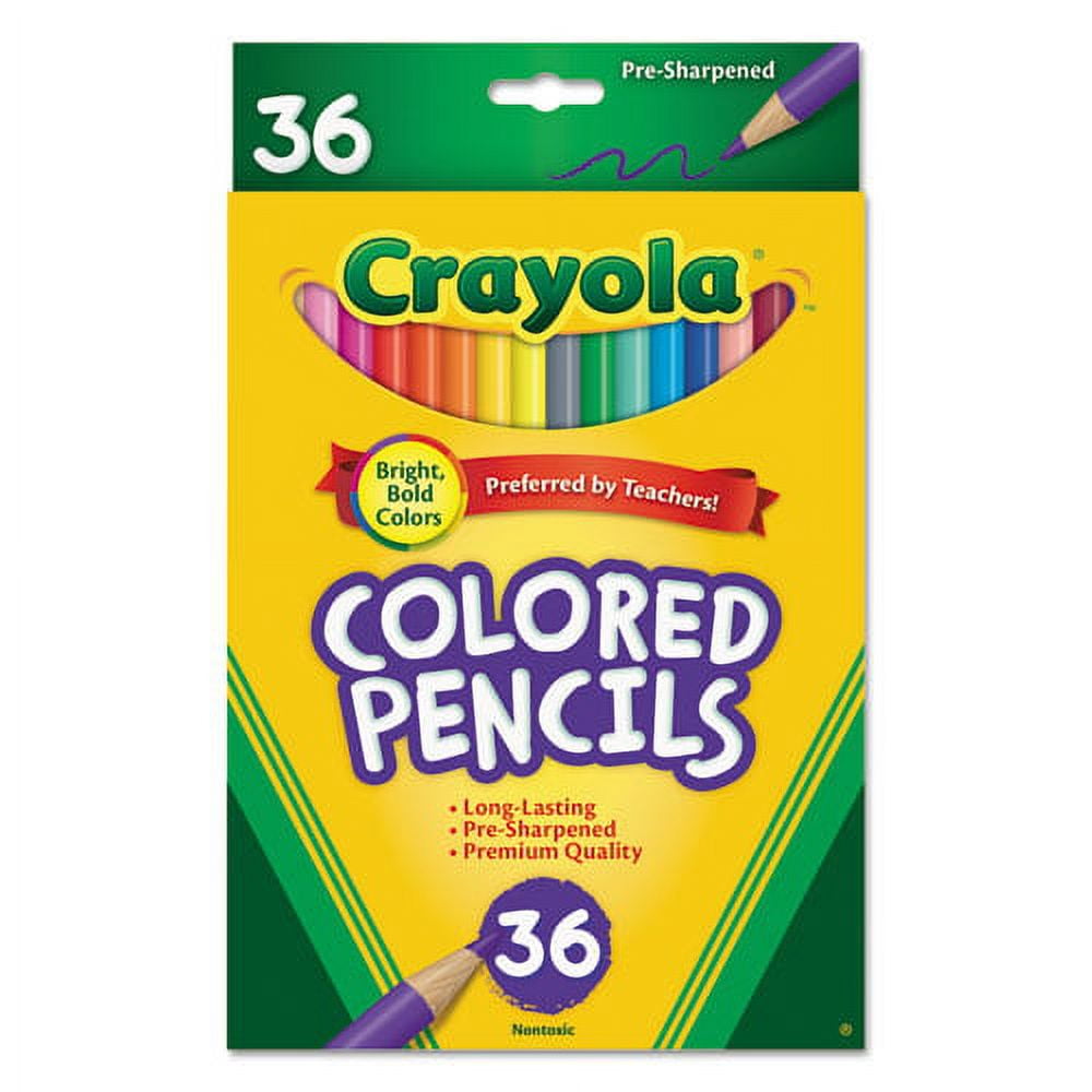 Short-Length Colored Pencil Set, 3.3 Mm, 2b (#1), Assorted Lead/barrel Colors, 36/pack | Bundle of 2 Sets