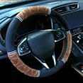 thumbnail image 1 of Short Lint Car Steering Wheel Cover, Unisex Winter Warm Non-Slip Auto Wheel Protector, 1 of 6