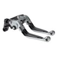 thumbnail image 1 of Unique Bargains Short Long Brake Clutch Levers for Yamaha YZF R1 99-01 6 Position Adjustable Motorcycle Handlebar Brake Lever Aluminum Alloy Black Handle Titanium, 1 of 6