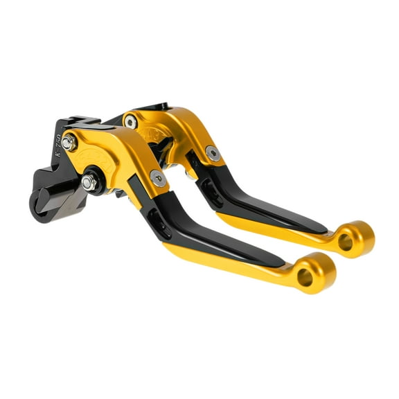 Short Long Brake Clutch Lever for Kawasaki VERSYS 650 15-23 Adjustable Motorcycle Handlebar Brake Lever Aluminum Alloy Gold Tone Head Black Handle