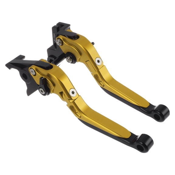 Short Long Brake Clutch Lever for Kawasaki Vulcan S 650 15-23 Adjustable Motorcycle Handlebar Brake Lever Aluminum Alloy Gold Tone Handle Black End