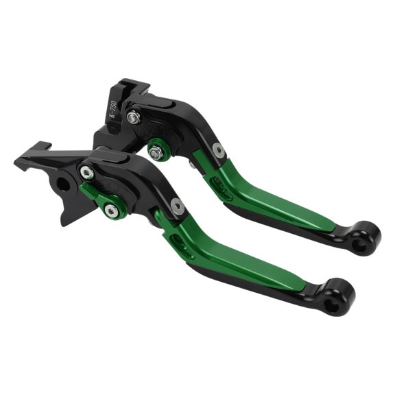 Short Long Brake Clutch Lever for Kawasaki Vulcan S 650 2015-2023 Adjustable Motorcycle Handlebar Brake Lever Aluminum Alloy Black Head Green Handle