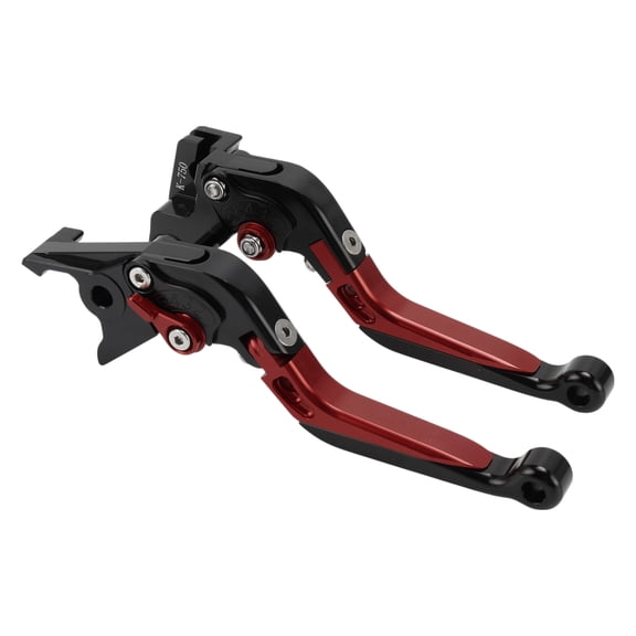 Short Long Brake Clutch Lever for Kawasaki Vulcan S 650 2015-2023 Adjustable Motorcycle Handlebar Brake Lever Aluminum Alloy Black Head Red Handle