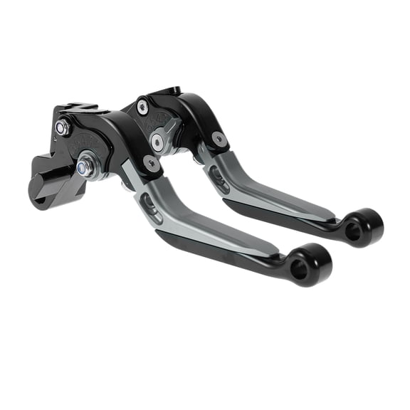 Short Long Brake Clutch Levers for Kawasaki ER-5 2004-2005 Adjustable Motorcycle Handlebar Brake Lever Aluminum Alloy Black Head Titanium Handle