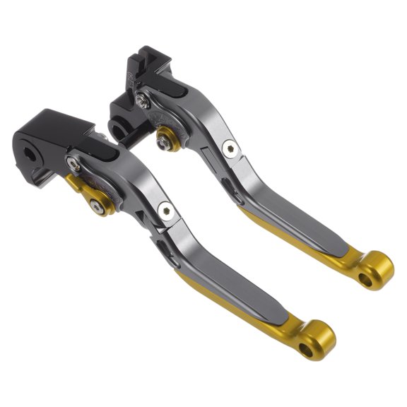 Short Long Brake Clutch Levers for Kawasaki Z1000SX 17-20 Adjustable Motorcycle Handlebar Brake Lever Aluminum Alloy Titanium Handle Gold Tone End