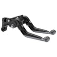 thumbnail image 1 of Short Long Brake Clutch Levers for Yamaha YZF R1 09-14 Adjustable Motorcycle Handlebar Brake Lever Aluminum Alloy Black Handle Titanium End, 1 of 6