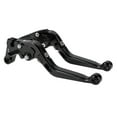 thumbnail image 1 of Unique Bargains Short Long Brake Clutch Levers for Yamaha YZF R1 99-01 6 Position Adjustable Motorcycle Handlebar Brake Lever Aluminum Alloy Black Handle Black, 1 of 6